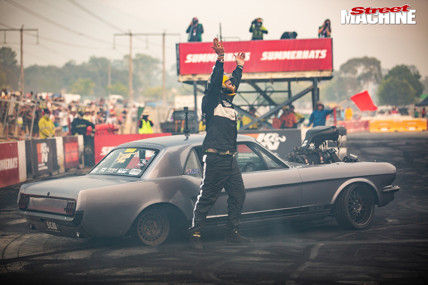 S1CKO Mustang burnout car