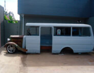 Silver Fox bus in the build