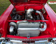1957 chev engine bay