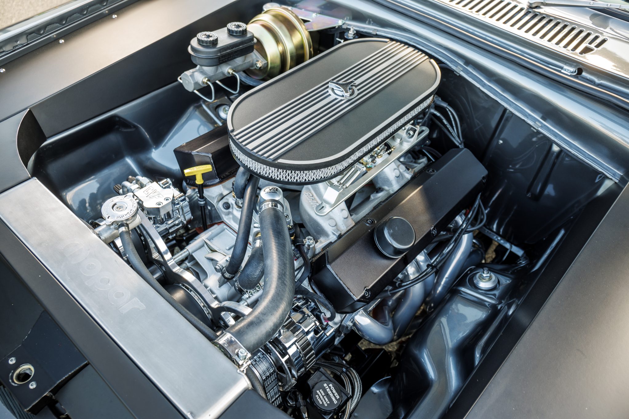 Street Machine Features Charlie Allen Plymouth Barracuda Engine Bay 2