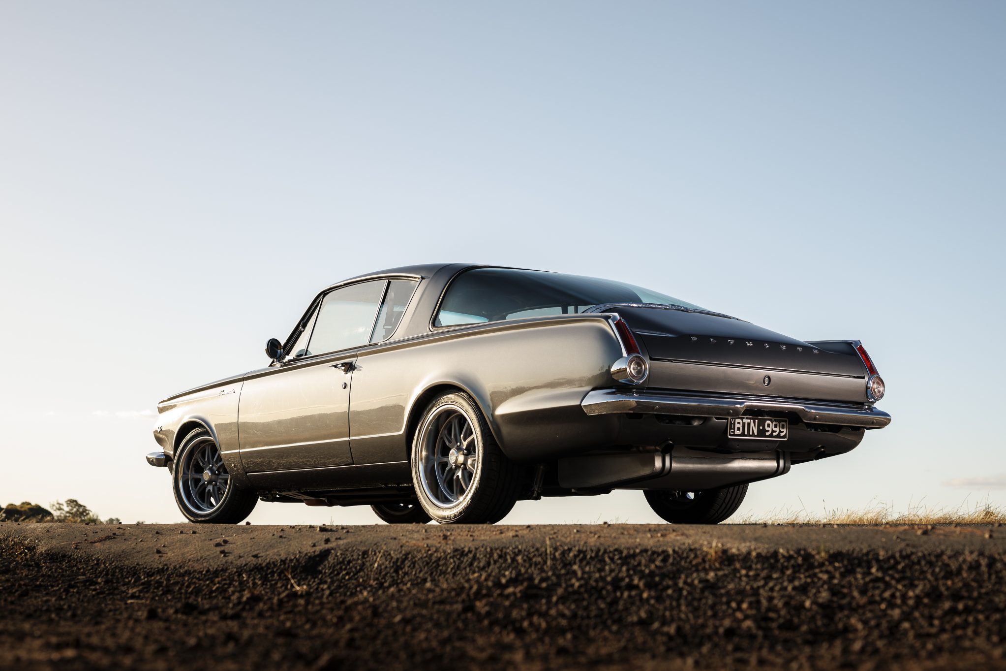Street Machine Features Charlie Allen Plymouth Barracuda Rear Angle