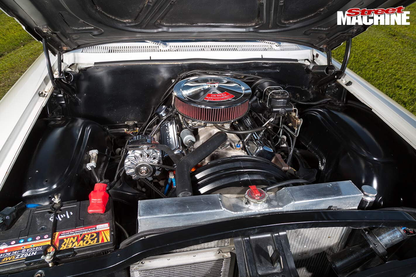 Chev Bel Air wagon engine bay
