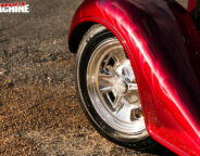 Chevy four-door sedan wheel
