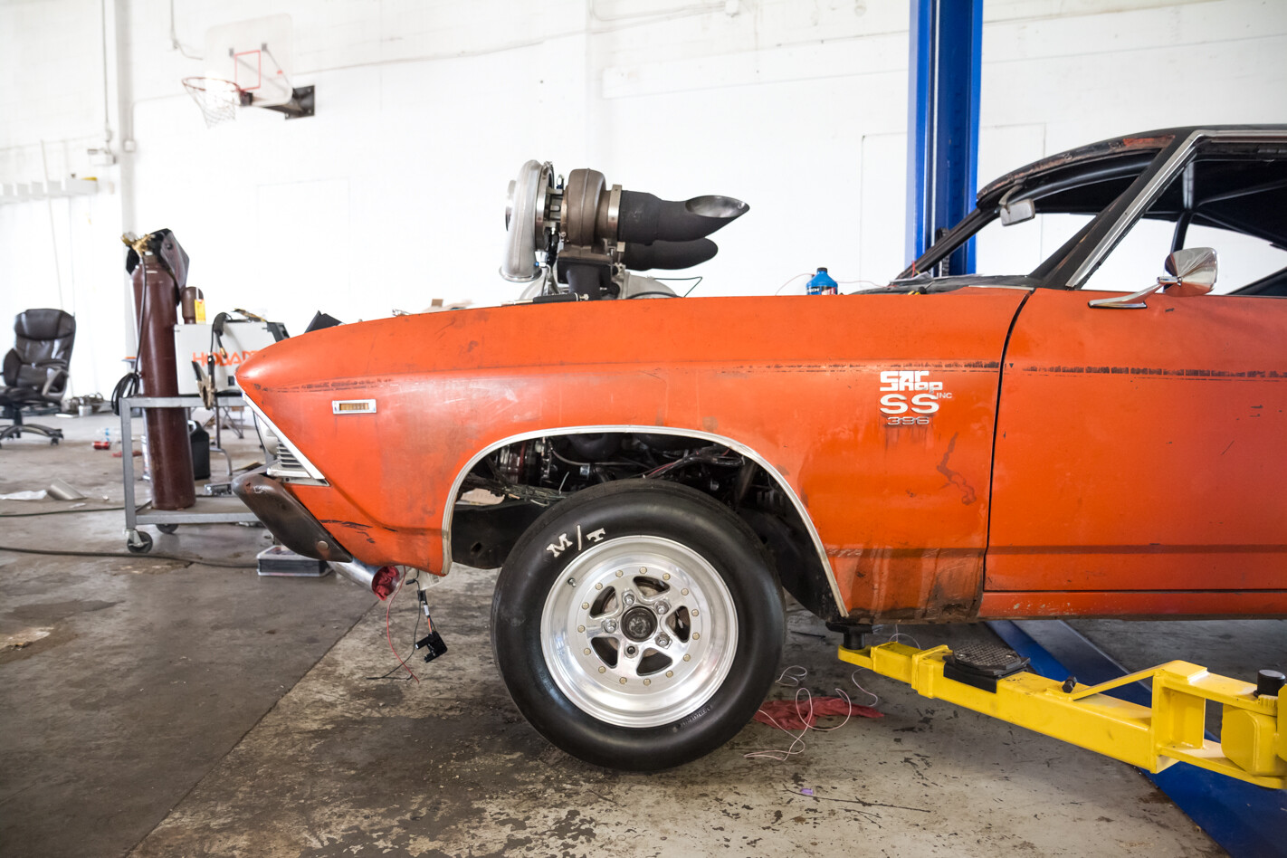 Chevelle Big Block Twin Turbo Drag Week 1