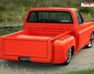 C10 stepside pick-up rear