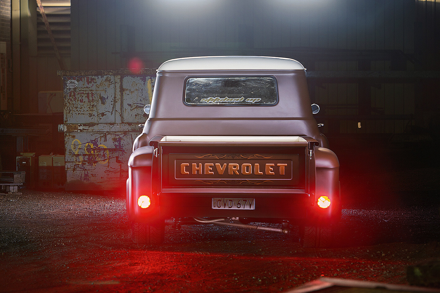 1957 Chev pickup rear