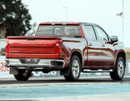 Wheels testing a Silverado 1500 LTZ at Heathcote Park Raceway in early 2020