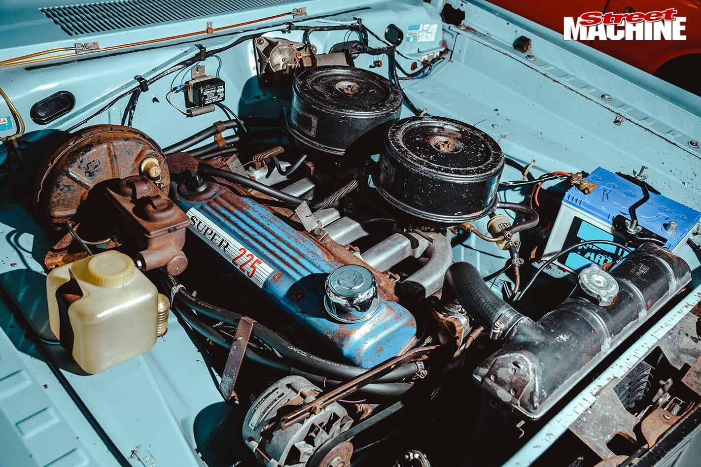 chrysler wayfarer ute engine bay