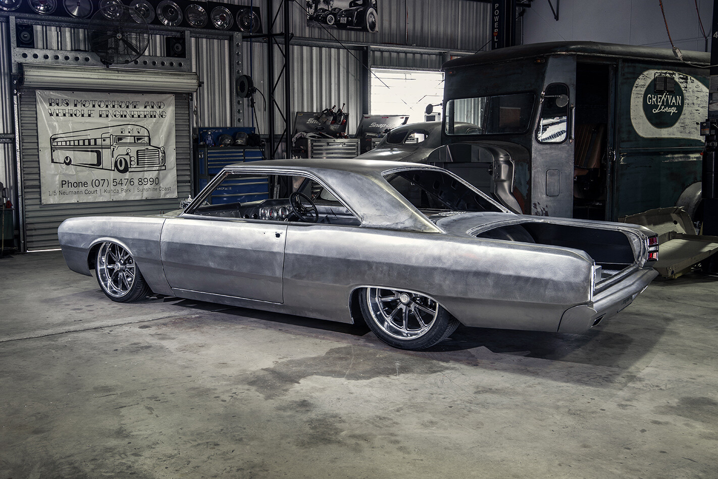 VG Valiant hardtop build - rear angle