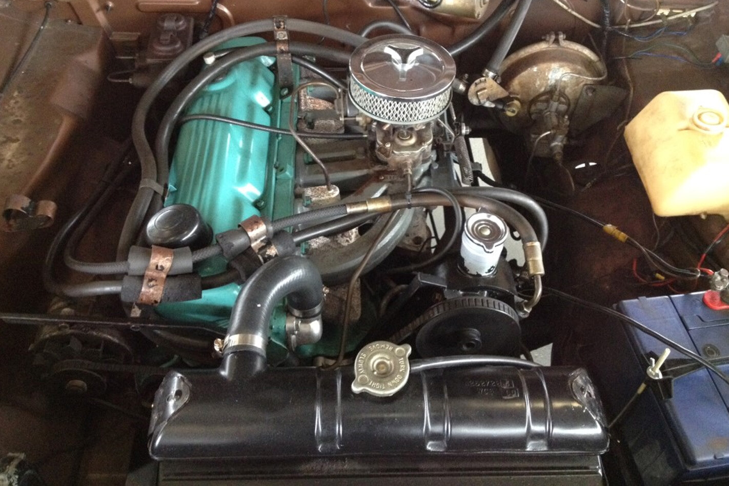 Valiant engine bay