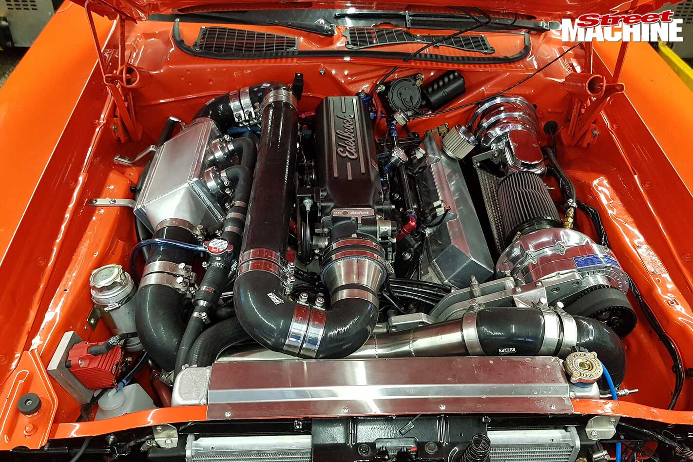 Plymouth Cuda engine bay