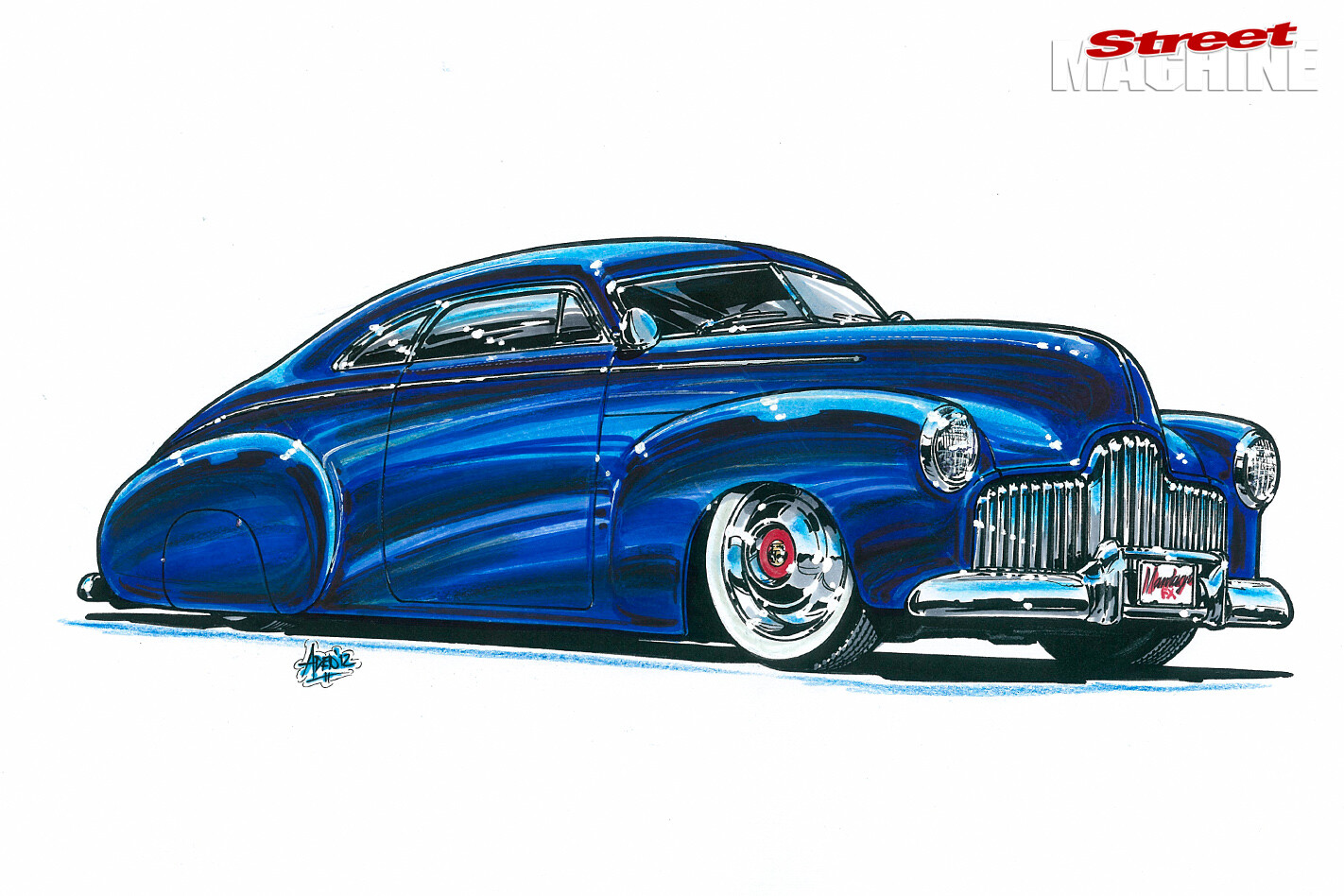 Aiden's original Matranga-influenced FX from the Street Machine Kustom Annual (front)