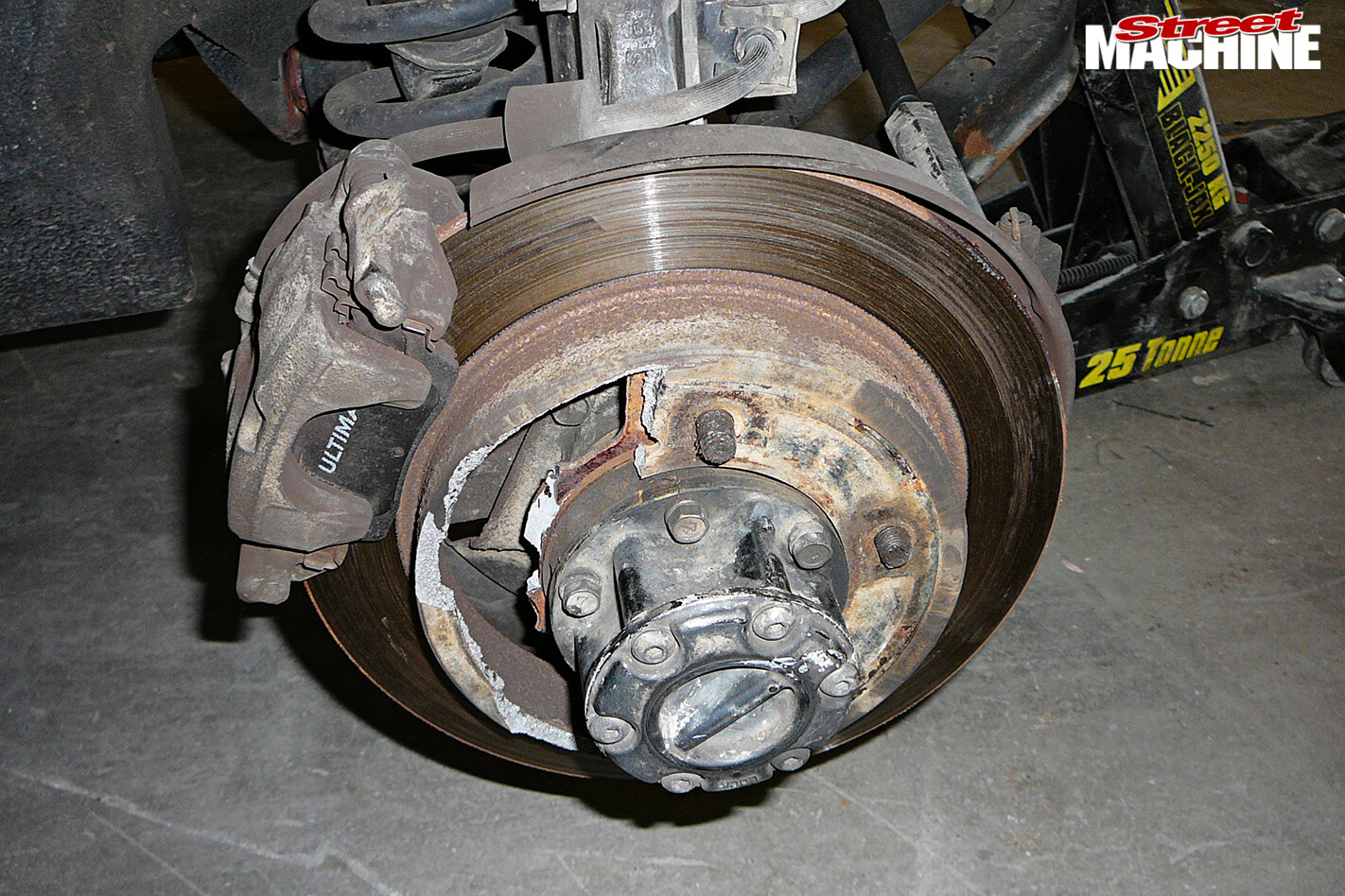 Damaged -disc -rotor