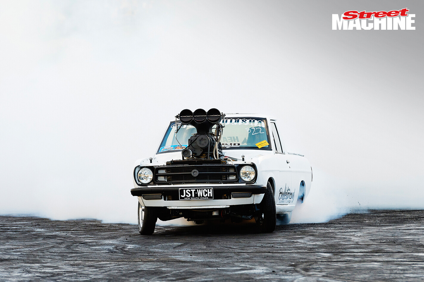 Datsun Ute Burnout Blown 2