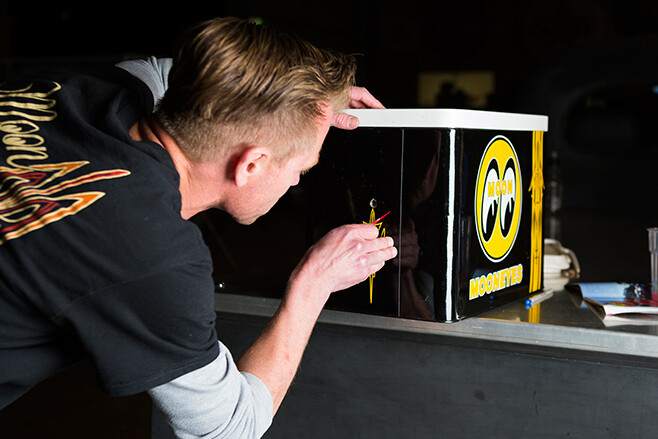 airbrushing an esky