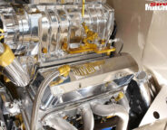 custom Divco van engine