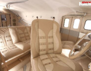 custom Divco van interior
