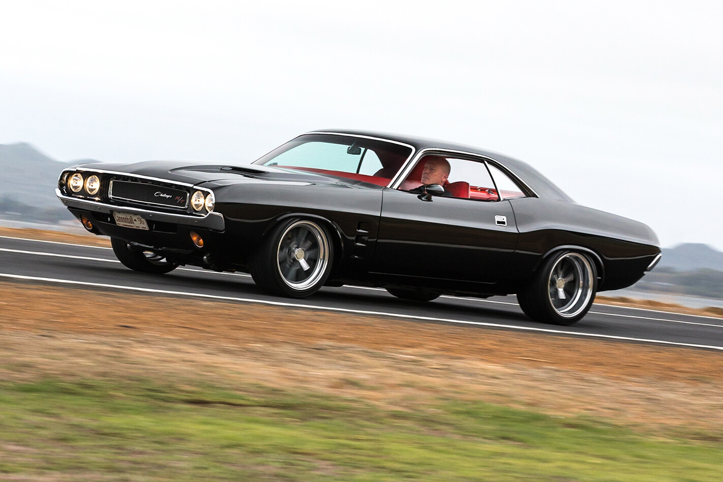 Dodge Challenger on road