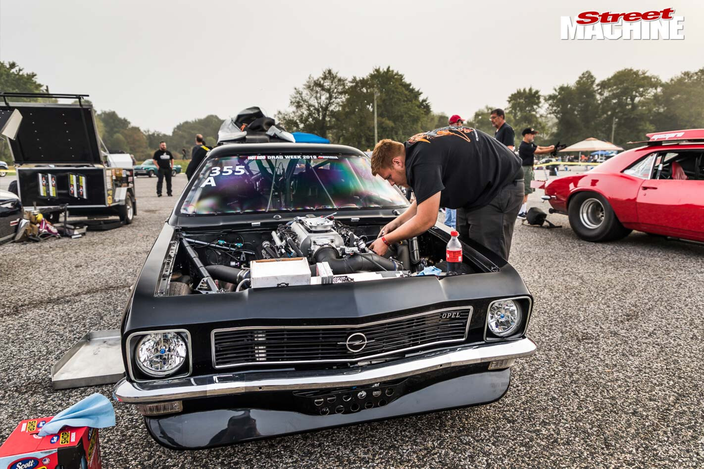 Swedish Ascona engine bay