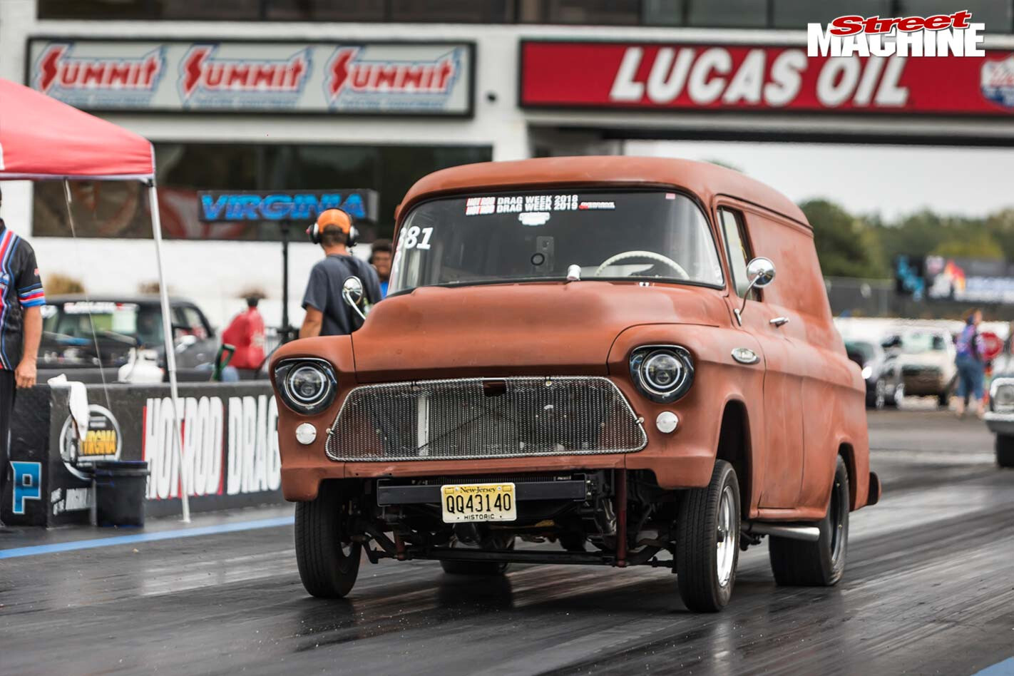 Rusty Chev Panel Truck drags