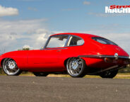 E-type -Jaguar -left -rear -quarter