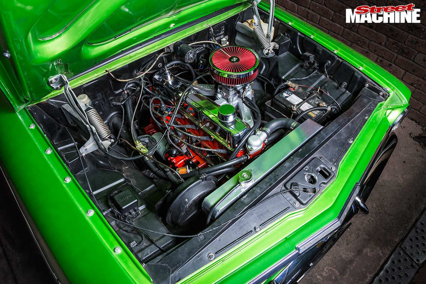 Holden EH engine bay