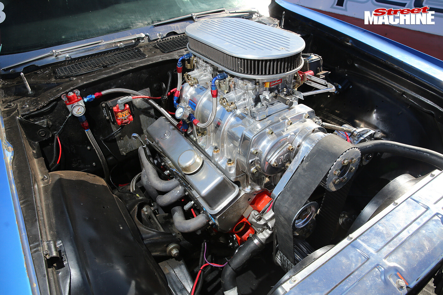 EL-CAMINO-SCOTT-LEVYS-DRAG-CHALLENGE-2016-engine