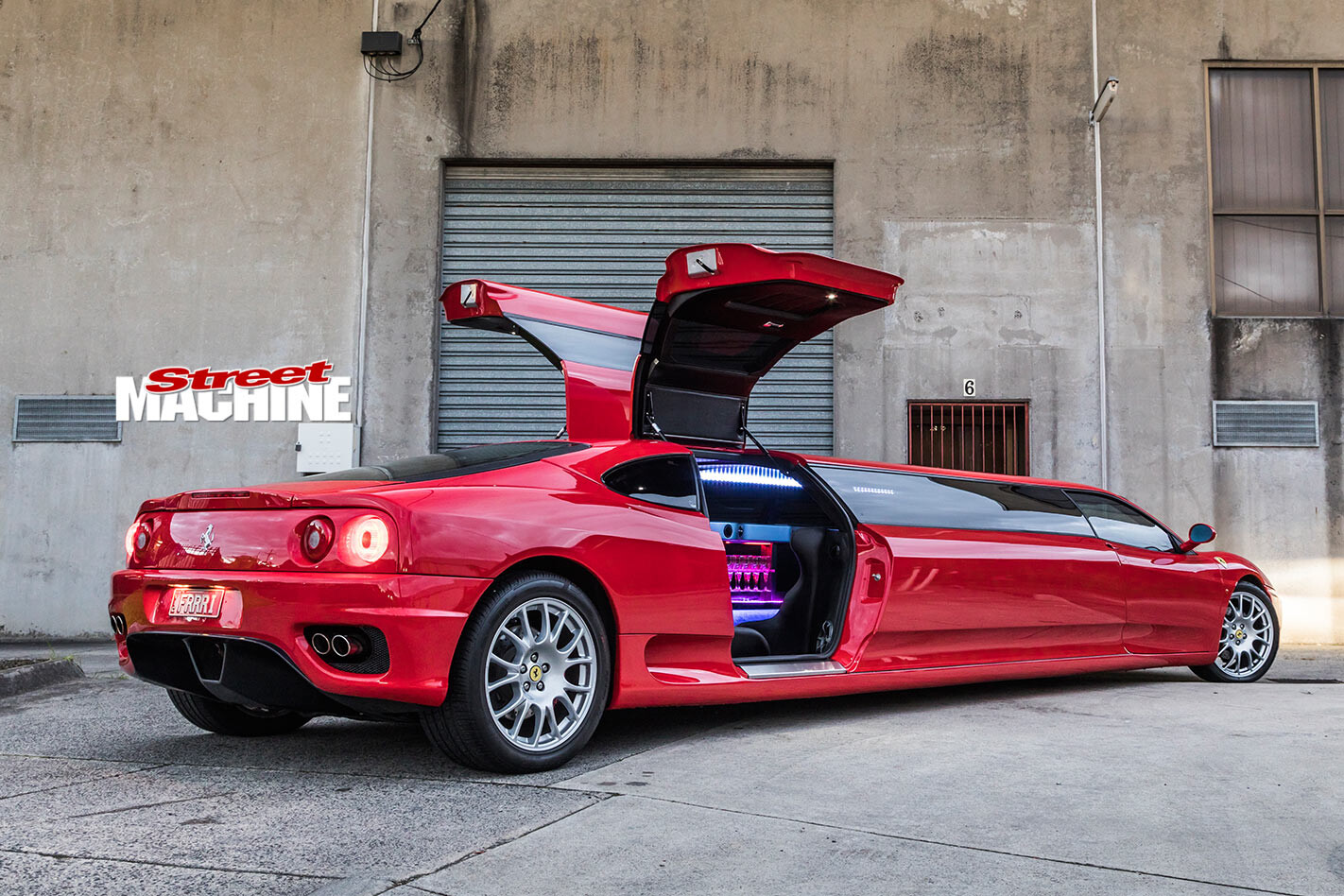 Wild 2003 Ferrari 360 Modena stretch limo