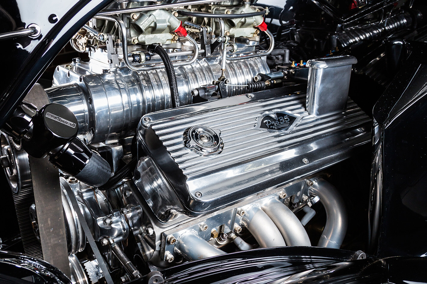 1935 Ford coupe engine