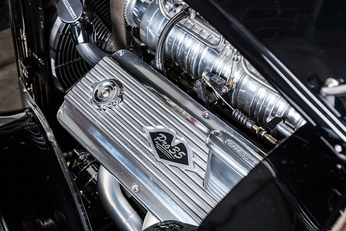 1935 Ford coupe engine