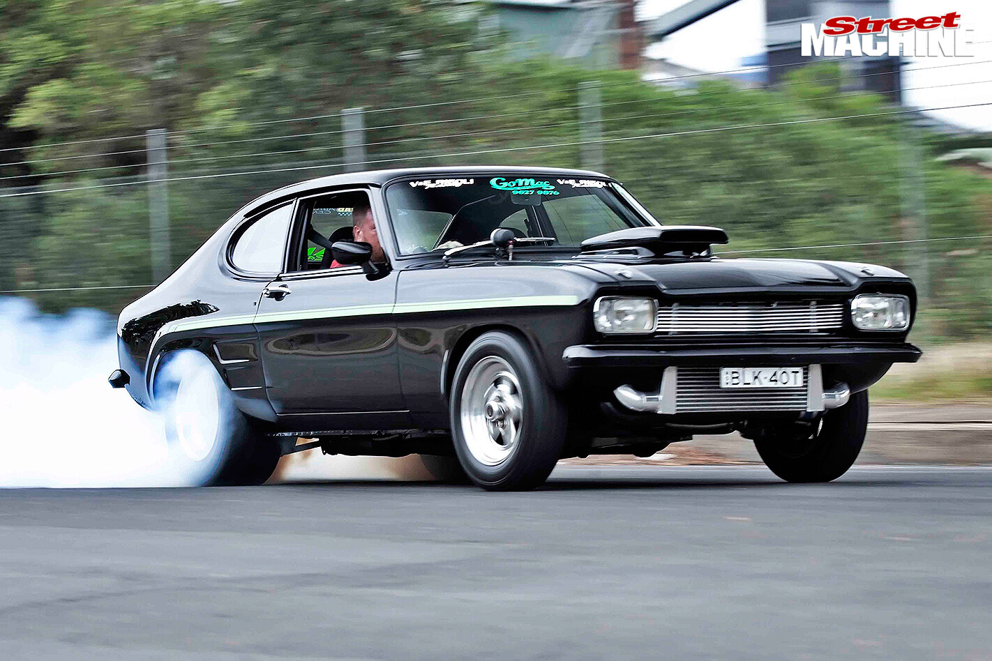 Ford -Capri -front -burnout