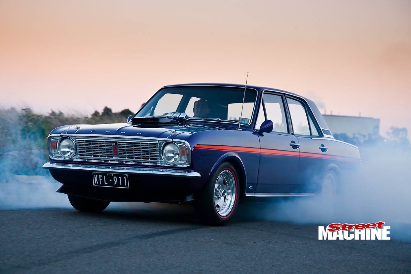 Ford -cortina -burnout