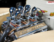 1940 Ford coupe engine bay