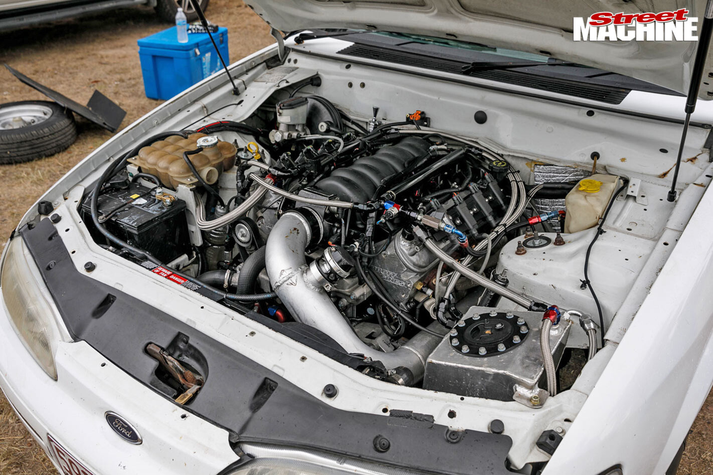 Jamie Farmer ute engine bay