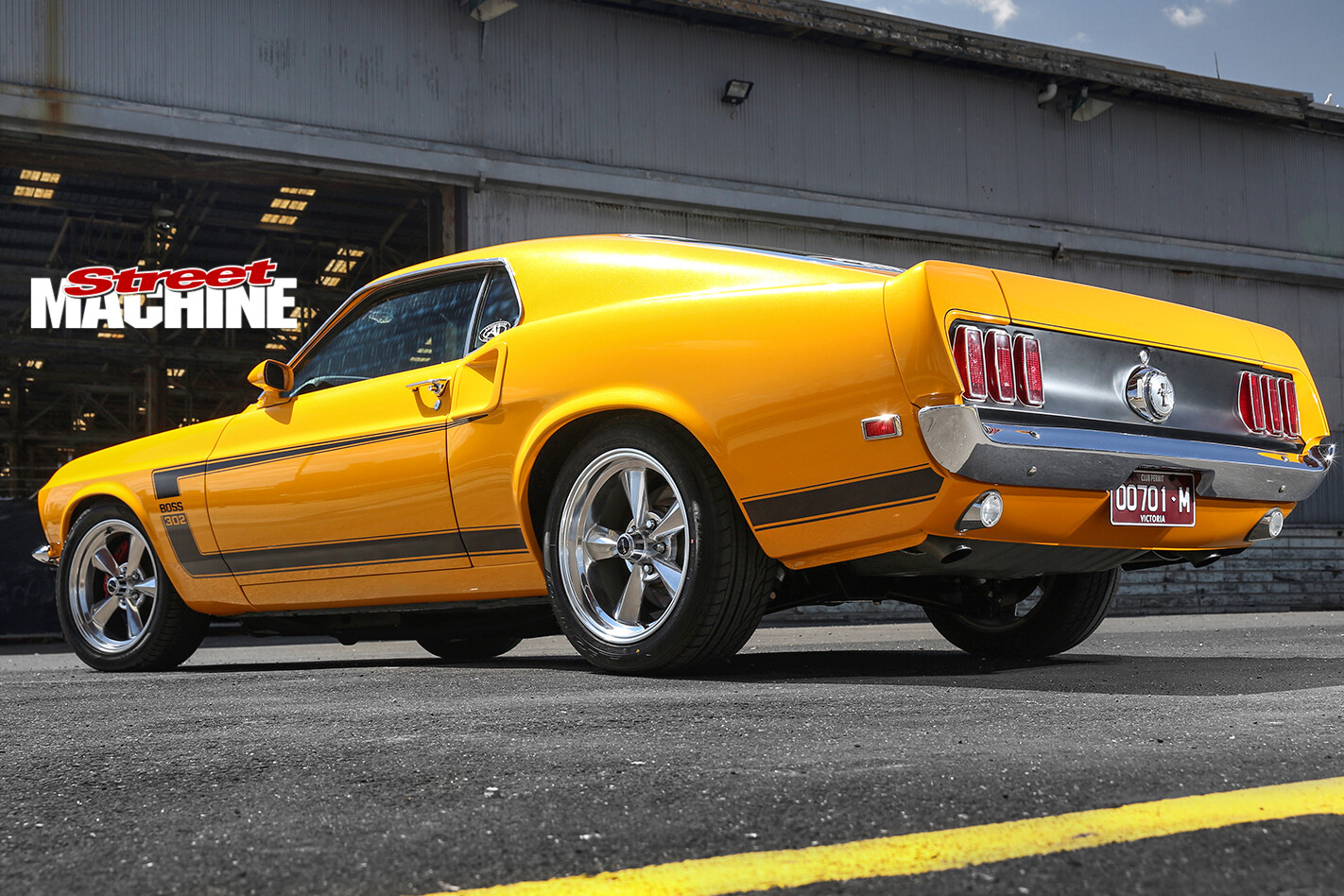 Ford -Mustang -BOSS-rear -side -left