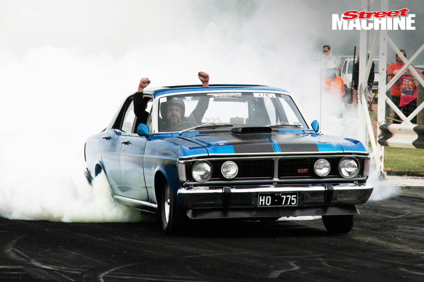 Ford XY Falcon GT Burnout