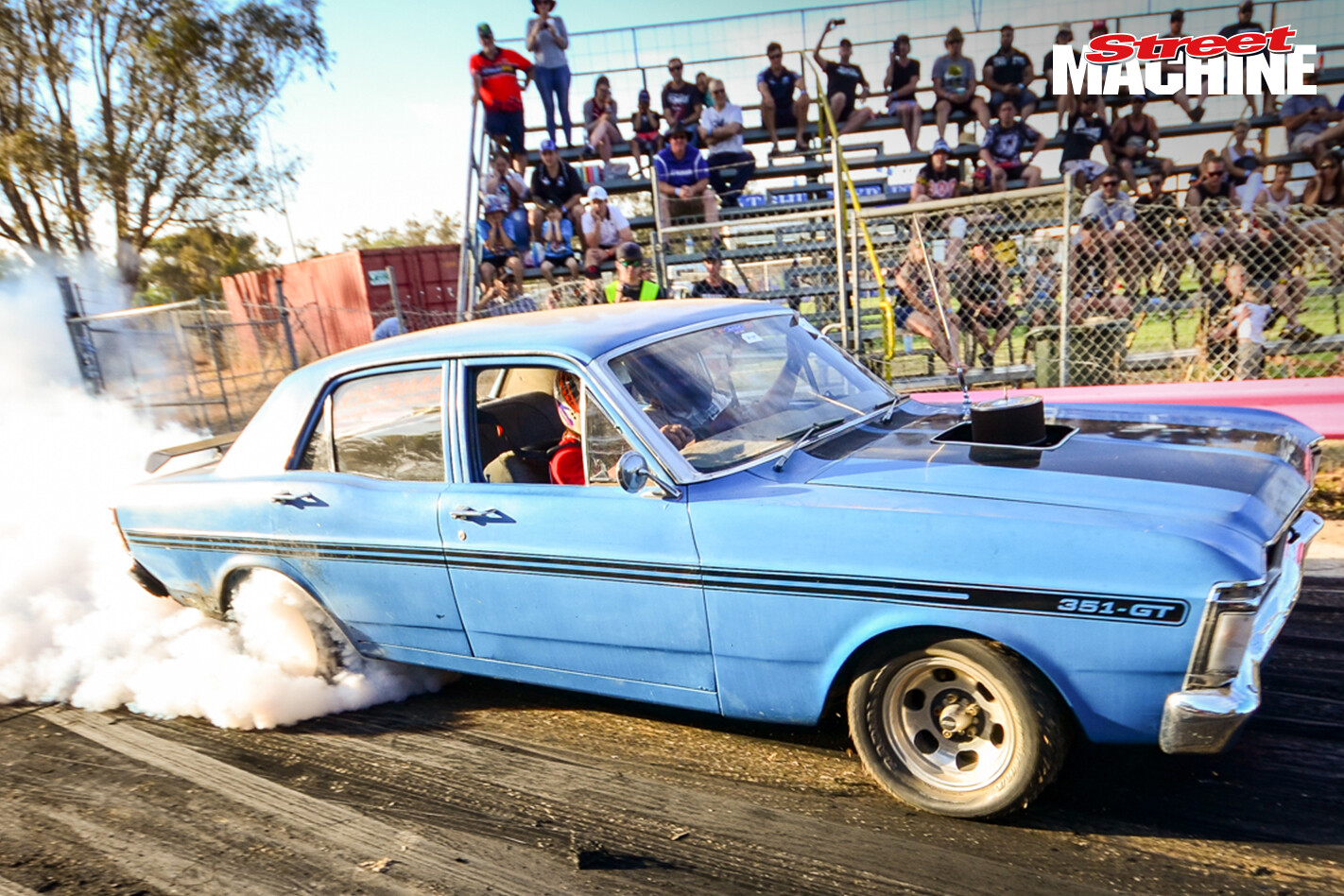 Ford XY GT Falcon Burnout 8470