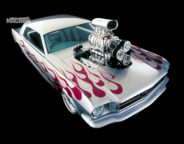 Street Machine Features Gary Myers Silver Bullet Mustang Front Angle