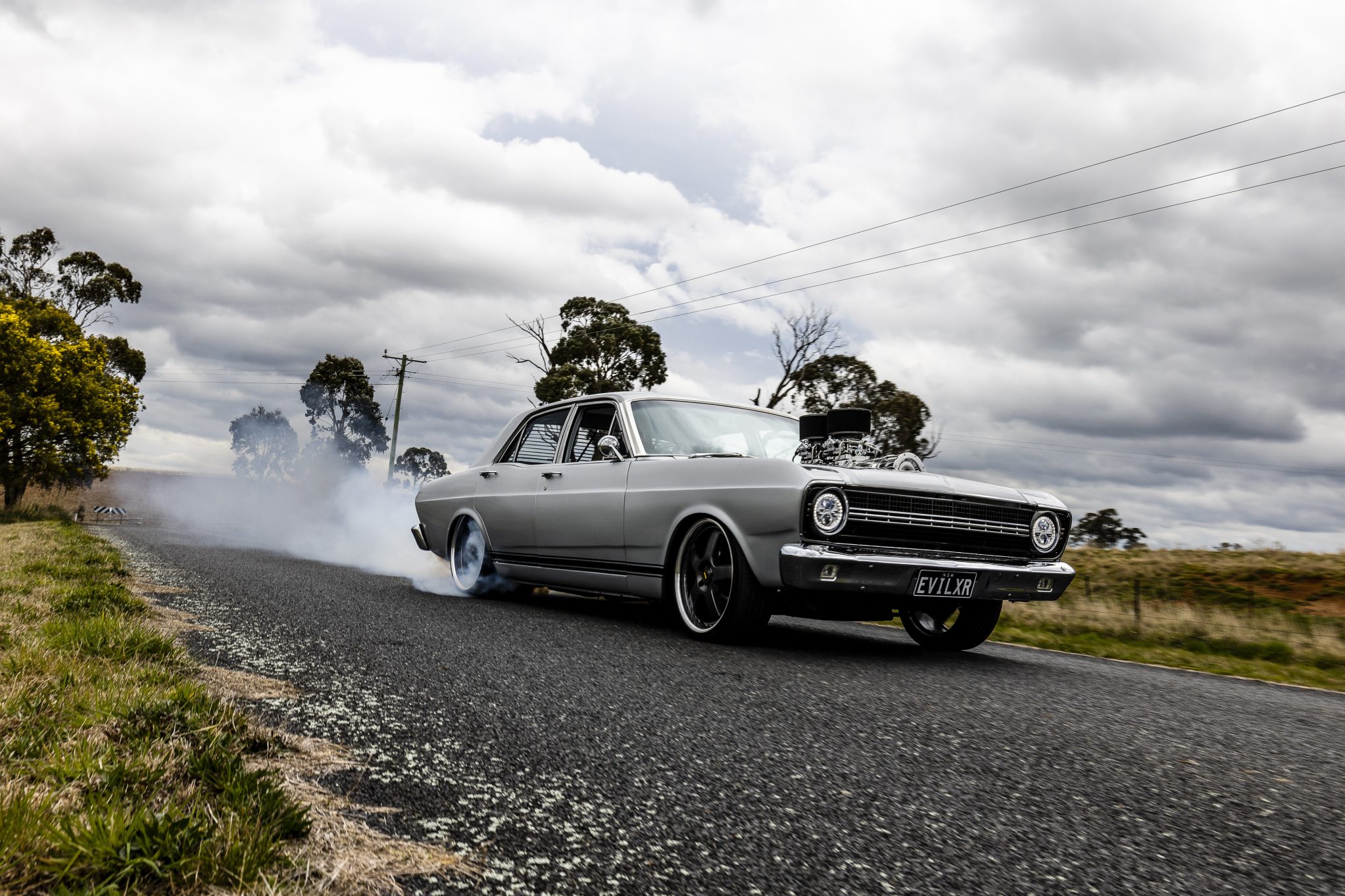 Street Machine Features Grant Connor Xr Falcon Burnout