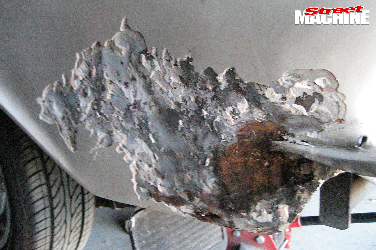 Holden -EH-Panel -Van -panel -damage -before