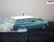 Holden EH wagon burnout