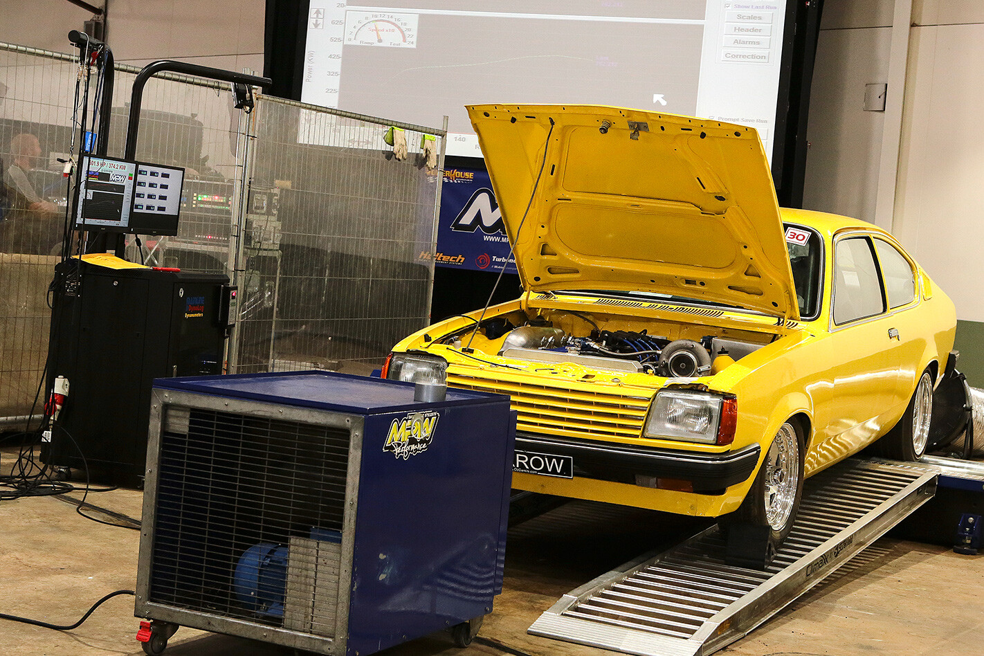 Holden Gemini on dyno