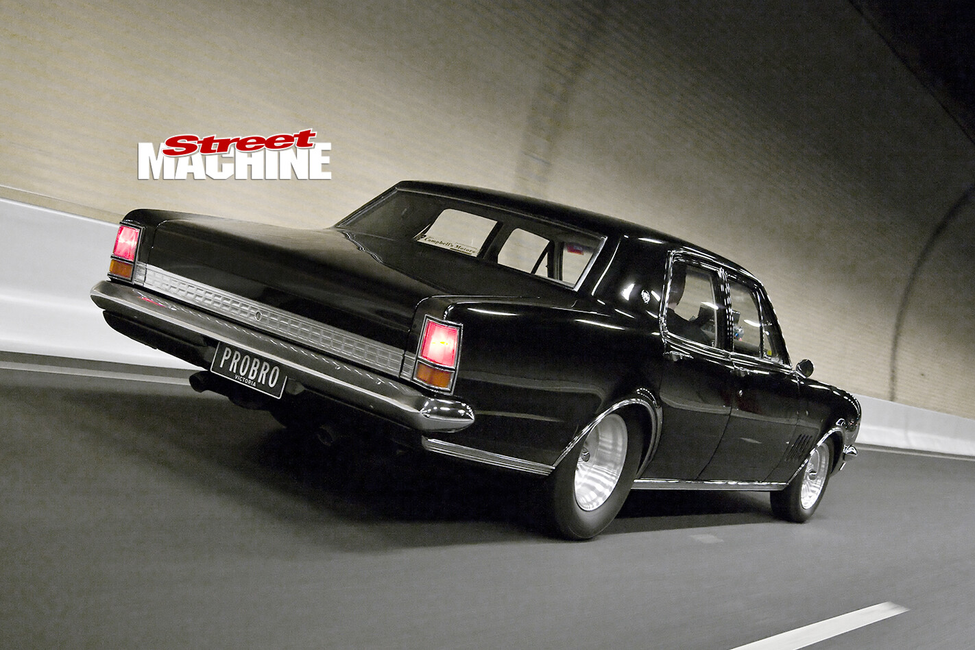 Holden -HG-Brougham -motion -rear