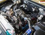 Holden HR ute engine bay