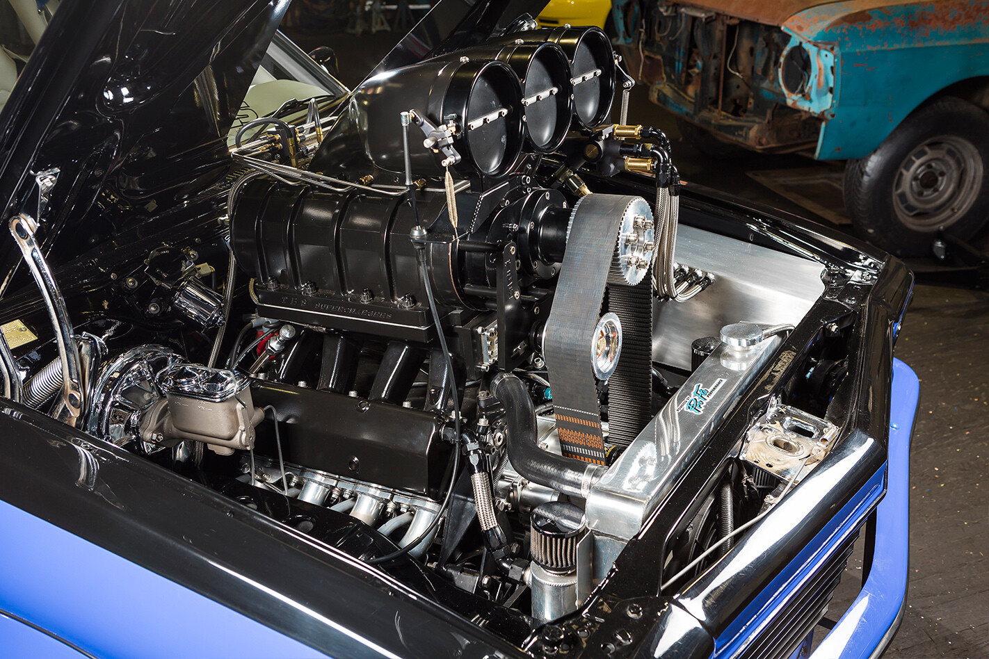 Blown Holden LX Torana engine