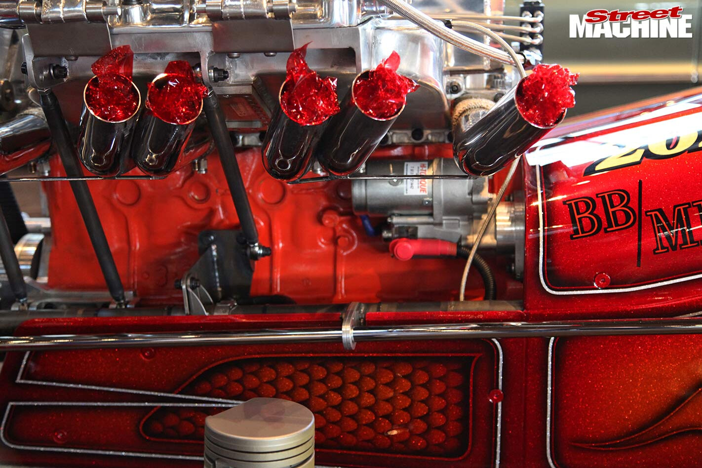 Holden powered dragster engine