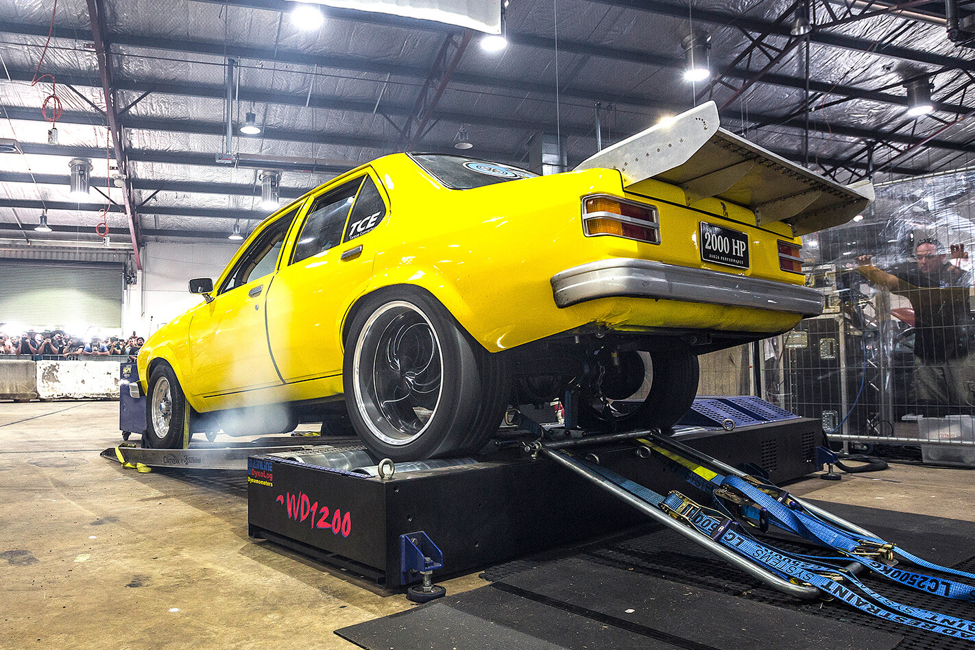 Jake Edwards Holden Torana on dyno