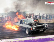 HQ Holden Ute Blown Burnout Fire