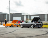 Street Machine Events HQ Holden Run Black HQ Bonnet Up