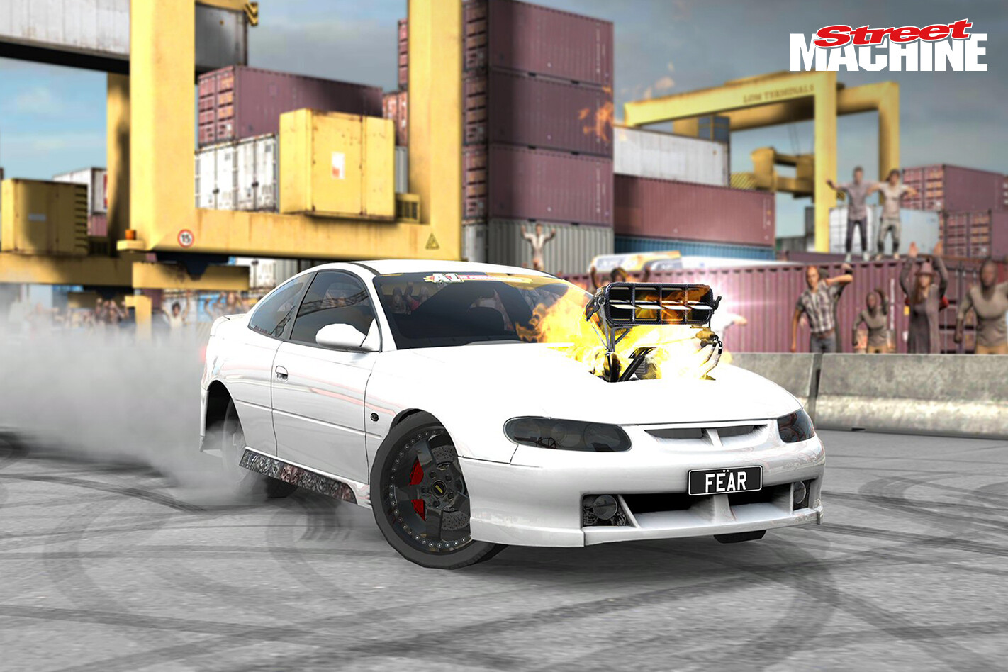 HSV GTO Coupe Burnout FEAR
